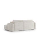 Canapé Angle Droit Modulable convertible Adriana 5 Places beige clair - 271x174x94 cm