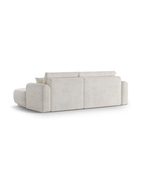 Canapé Angle Droit Modulable convertible Adriana 5 Places beige clair - 271x174x94 cm