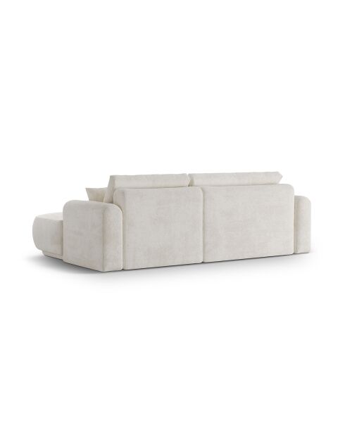 Canapé Angle Droit Modulable convertible Adriana 5 Places beige clair - 271x174x94 cm