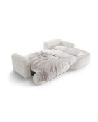 Canapé Angle Droit Modulable convertible Adriana 5 Places beige clair - 271x174x94 cm