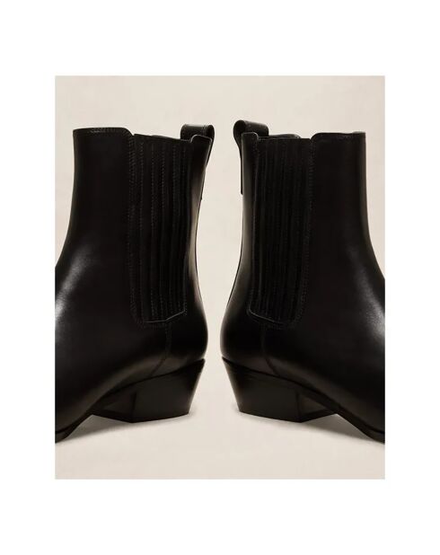 Bottines en Cuir N°58 noires