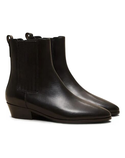 Bottines en Cuir N°58 noires