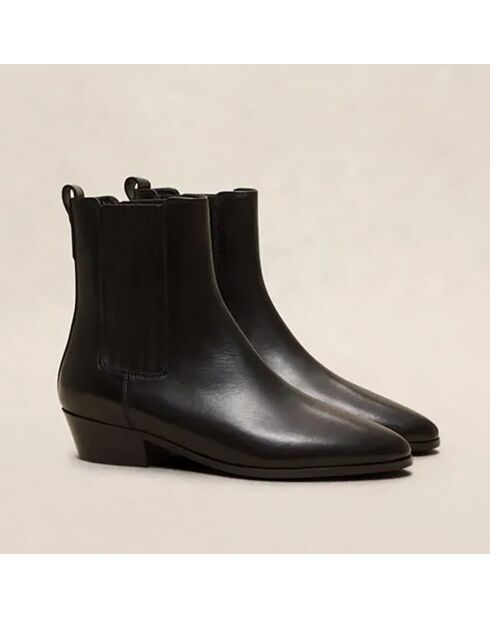 Bottines en Cuir N°58 noires