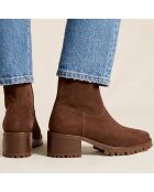 Bottines en Cuir N°79 marron