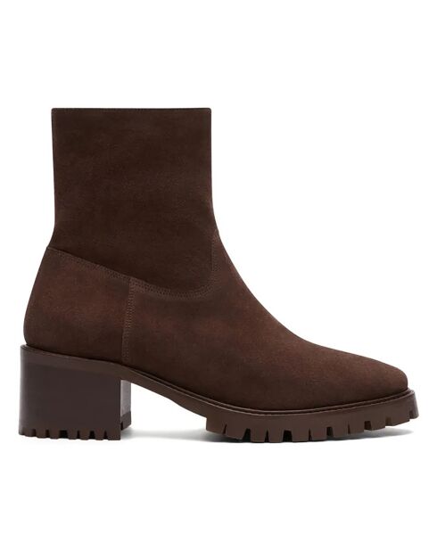 Bottines en Cuir N°79 marron