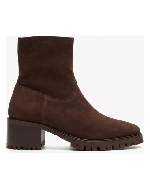 Bottines en Cuir N°79 marron
