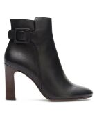 Bottines en Cuir N°89 noires - Talon 9 cm