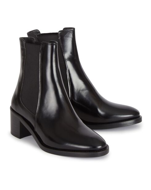 Bottines en Cuir N°289 noires