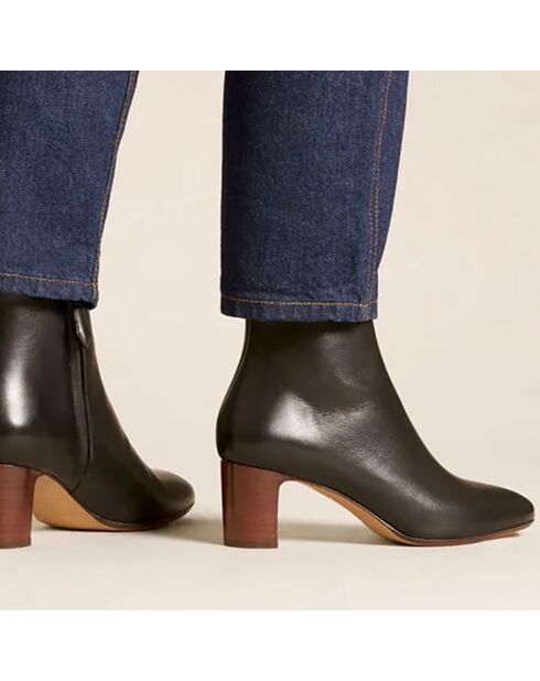 Bottines en Cuir N°290 noires