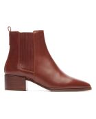 Bottines en Cuir N°408 cognac - Talon 4.5 cm