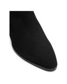 Bottines en Suède N°408 noires - Talon 4.5 cm