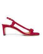 Sandales en Suede N°599 roses - Talon 6 cm