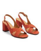 Sandales en Suede N°652 épice - Talon 6 cm