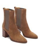 Bottines en Cuir N°663 noisette - Talon 6.5 cm