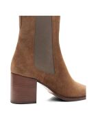 Bottines en Cuir N°663 noisette - Talon 6.5 cm