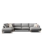 Canapé Panoramique Gauche Ouvert Margot 6 Places ash melange - 365x235x75 cm