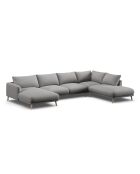 Canapé Panoramique Droit Ouvert Margot 6 Places ash melange - 365x235x75 cm