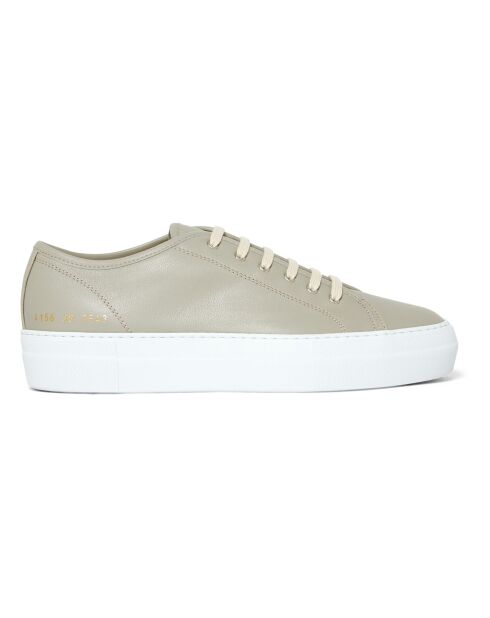 Baskets en Cuir Tournament Low Classic grises
