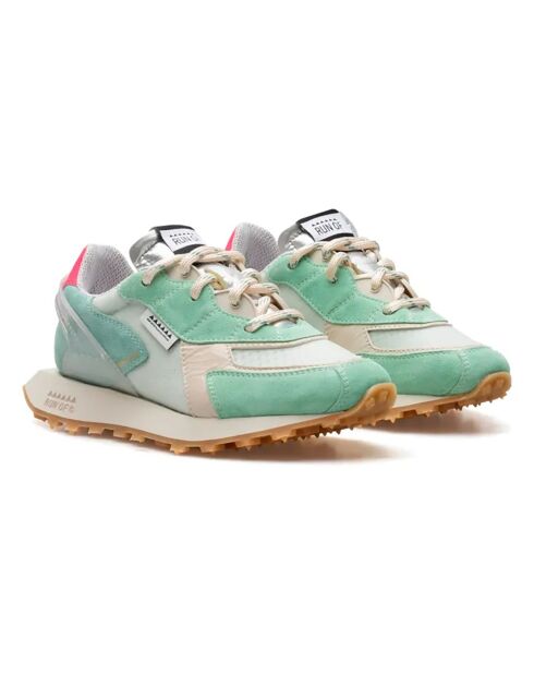 Sneakers Bodrum in pura pelle verde smeraldo