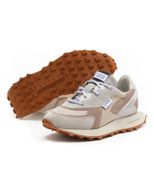Bodrum Mango Taupe leren sneakers