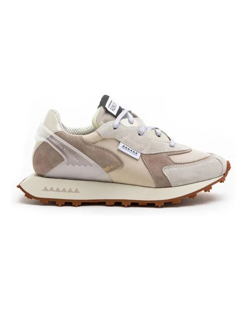 Bodrum Mango Taupe leren sneakers