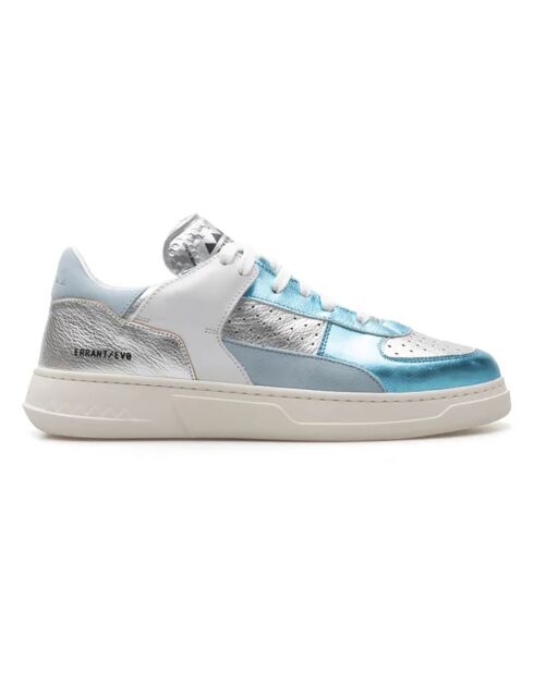 Sneakers Errant Metal Low aus blauem Leder