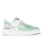 Baskets en Cuir Errant Metal Low vertes
