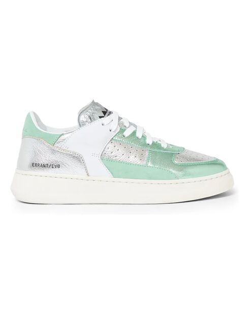 Baskets en Cuir Errant Metal Low vertes