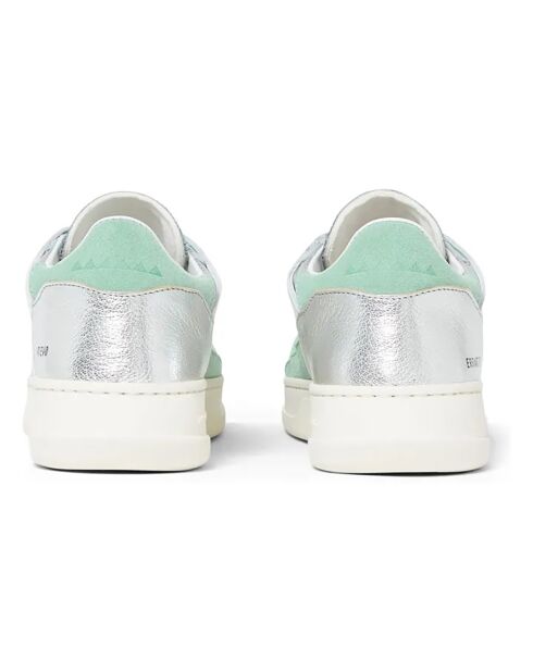 Baskets en Cuir Errant Metal Low vertes