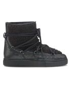 Boots en Cuir Curly Fourrées noires