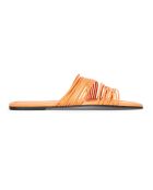 Mules en Cuir Carapelle mandarine