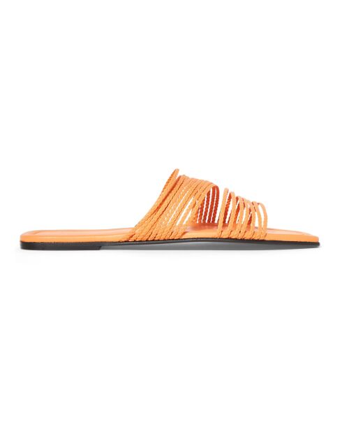 Mules en Cuir Carapelle mandarine