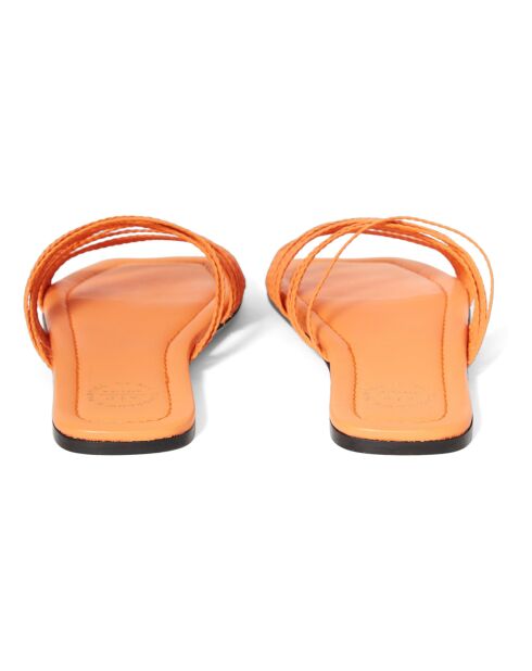 Mules en Cuir Carapelle mandarine