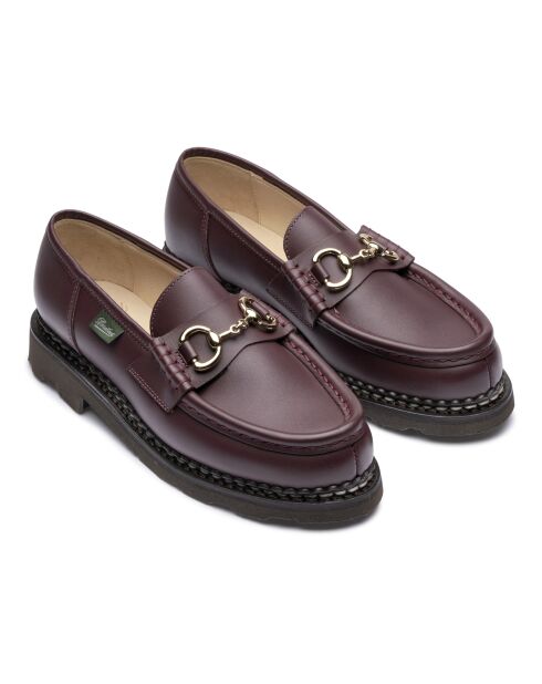 Mocassins en Cuir Orsayti acajou