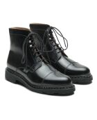 Boots en Cuir Chaville Gloss noires