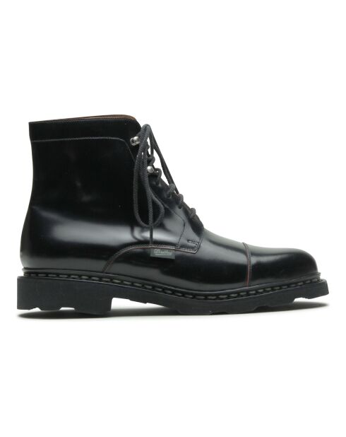 Boots en Cuir Chaville Gloss noires