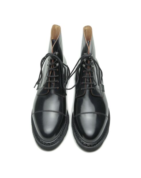Boots en Cuir Chaville Gloss noires