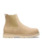 Boots en Cuir Highwood Chaussant Etroit taupe