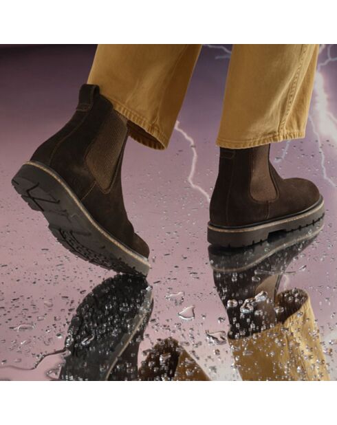Boots en Cuir Highwood Chaussant Etroit marron
