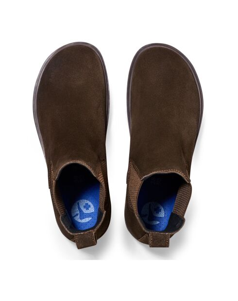 Boots en Cuir Highwood Chaussant Etroit marron