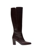 Bottes en Cuir Sant bordeaux - Talon 7.5 cm