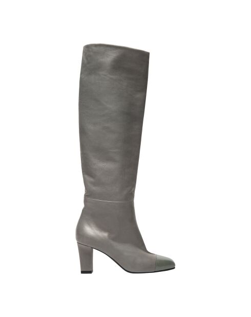 Bottes en Cuir Kara grises - Talon 6.5 cm