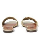 Mules en Cuir Nori beige