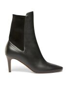 Bottines en Cuir Lexy noires - Talon 7.5 cm