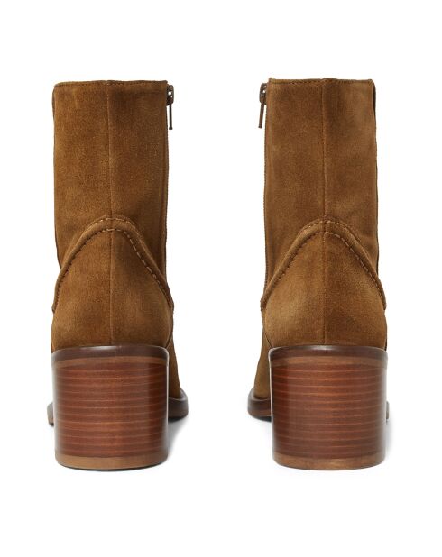 Boots en Suede Santalina tabac