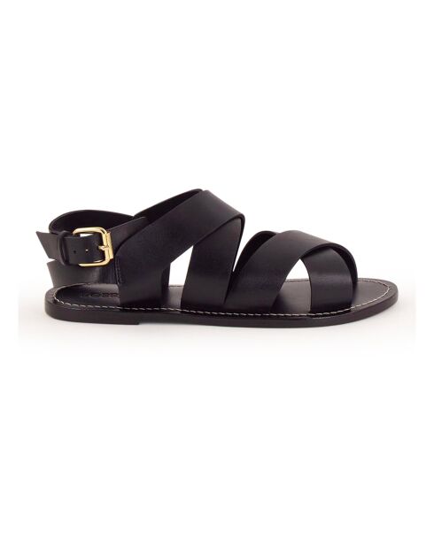 Sandales en Cuir Dakla noires