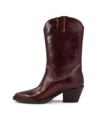 Bottes Santiags en Cuir Tiago marron - Talon 6 cm