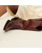 Bottes Santiags en Cuir Tiago marron - Talon 6 cm
