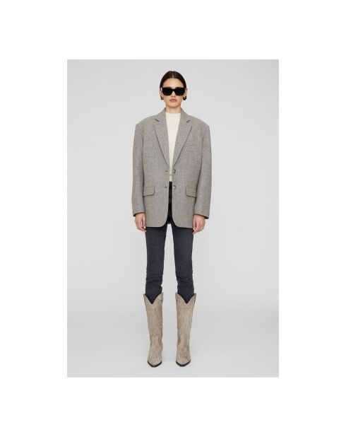 Bottes en Cuir Tania taupe