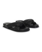 Mules en Cuir Kiva noires